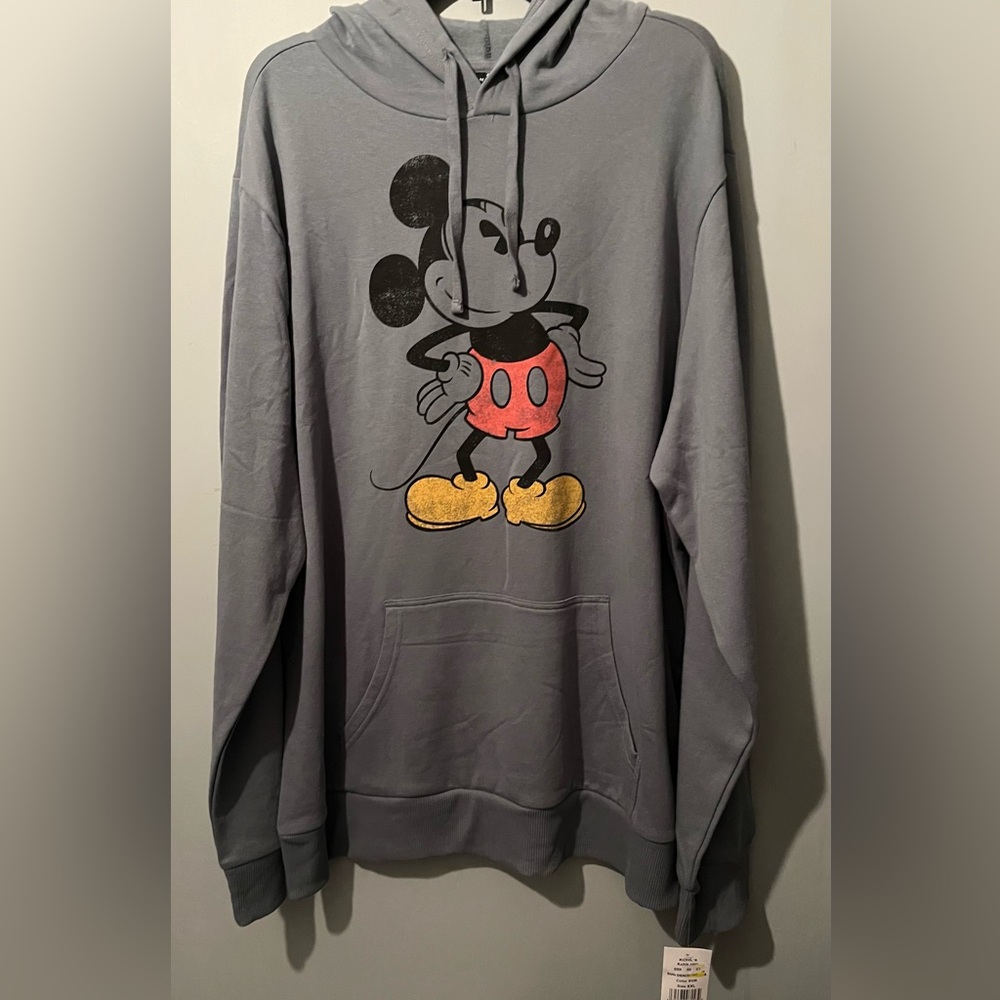 Disney Charcoal Mickey Mouse Hoodie. Size XXL. New with tags.
